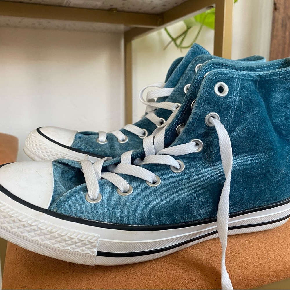 Converse Chuck Taylor Blue- Velvet Sneakers